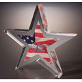 Acrylic Star Silhouette Embedment Award